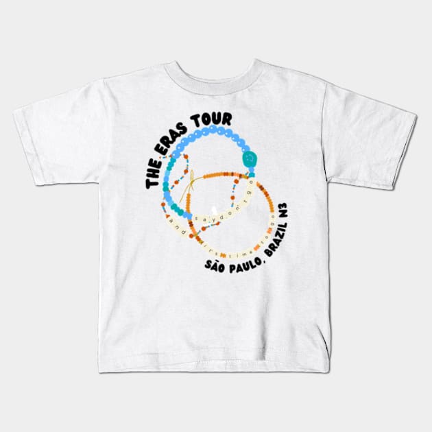 Sao Paulo Eras Tour N3 Kids T-Shirt by canderson13